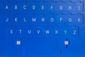 Langauge Board with Capital Letters