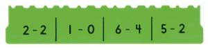 Basic Facts to 10 - Subtraction Numbers 0-25 (1-2)